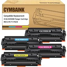 414A Toner Cartridges 4 Pack MFP M479fdw Compatible Replacment for HP 414A 414X W2020A for HP Color Laserjet Pro MFP M479fdw M454dw M479fdn M454dn M479dw M479dn Printer Ink Black Cyan Yellow Magenta