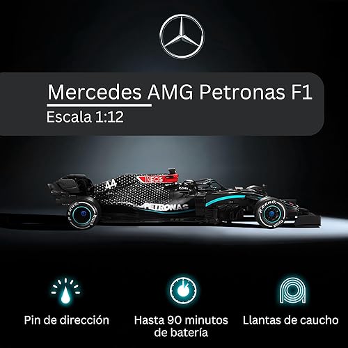 Miniatura 3 de Auténtico auto con licencia 112 Mercedes-Benz F1 W11 a control remoto  Colección F1 RC car Series para niños y adultos  Auto RC de 2.4 GHz para