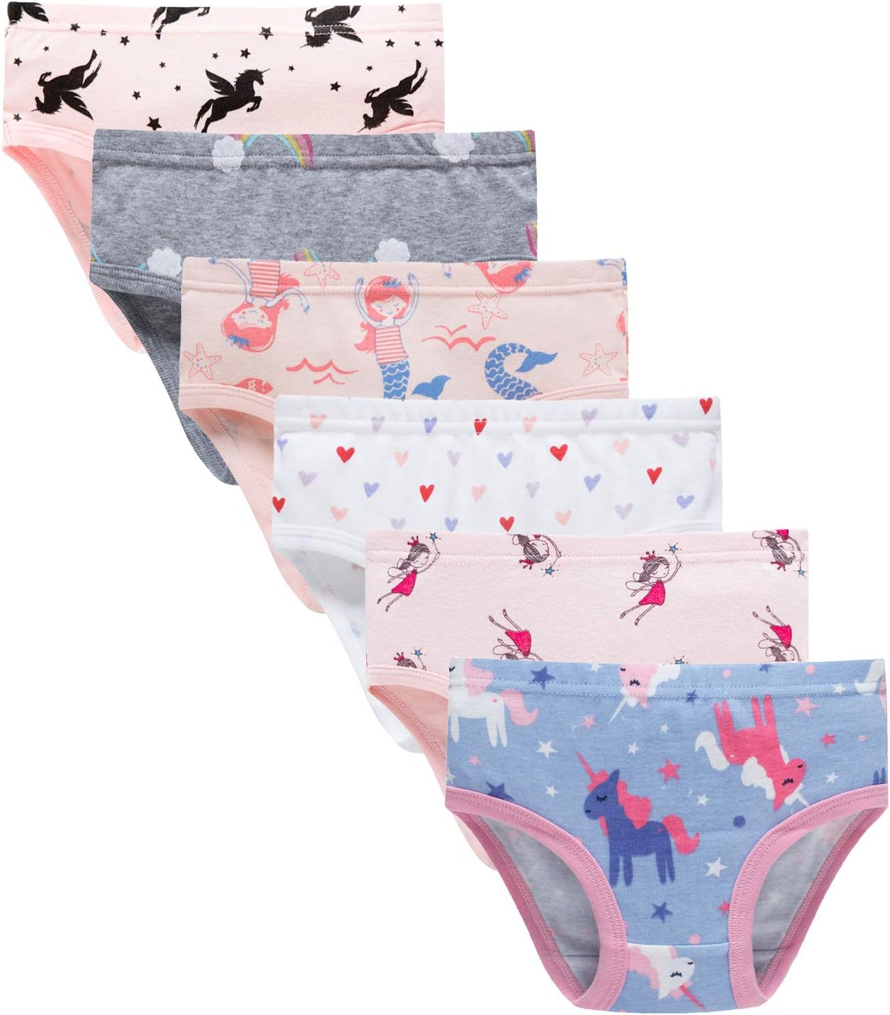 Baby Soft Cotton Underwear Little Girls'Briefs Toddler Undies