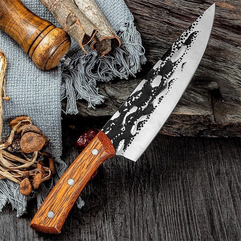 Meat Cleaver,Cleaver Knife 8 inch Divider Knife Meat Slicer Kitchen Slicing Knife Butcher's Boning Knife Kitchen Slicing Knife Vegetable Knife