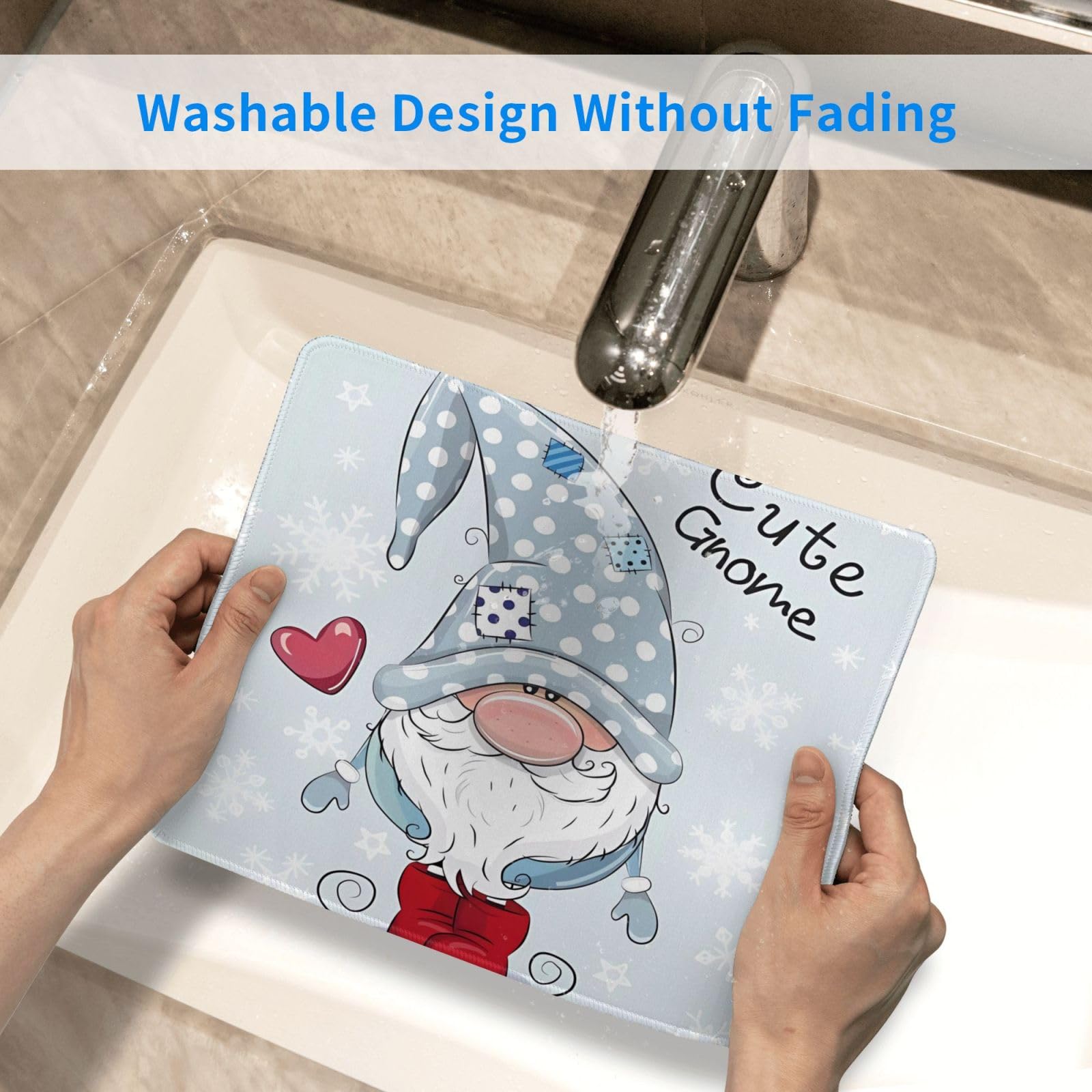 Tapis De Souris Carré Imperméable Avec Base En Caoutchouc