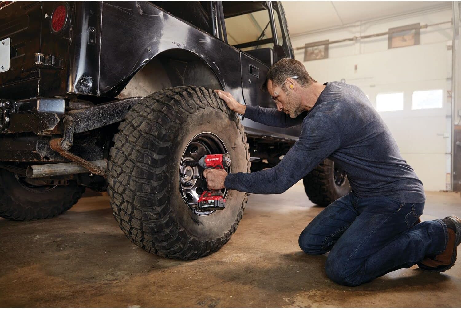 CRAFTSMAN V20 Impact Wrench, Cordless, Brushless, 1/2-Inch, Tool-Only (CMCF920B) - - 