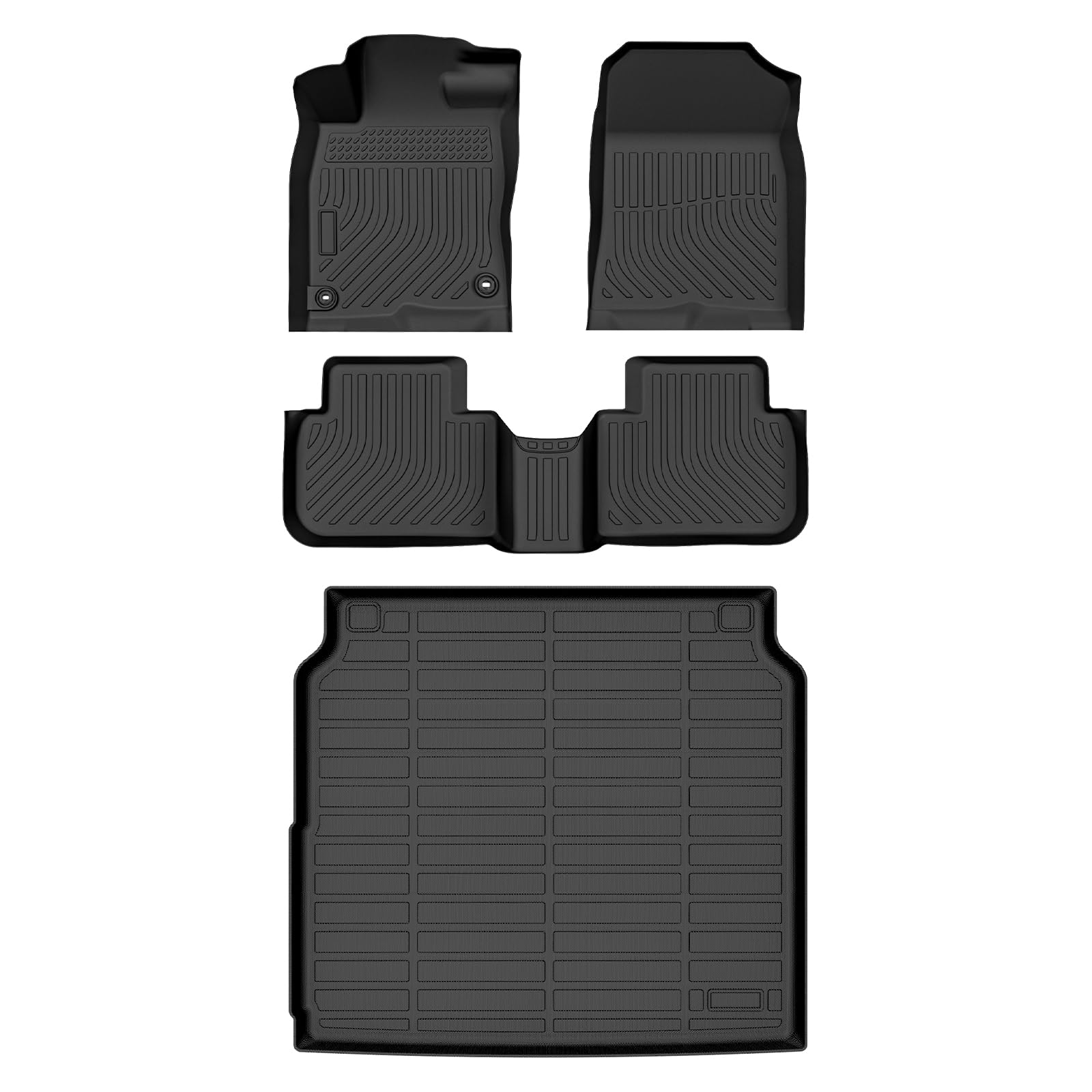 Floor Mats &amp; Cargo Liner for Acura Integra 2023 2024 2025 2026 All Weather Automotive TPE Floor Liners Set Anti-Slip Waterproof Accessories (Car Mats+Trunk Mat)