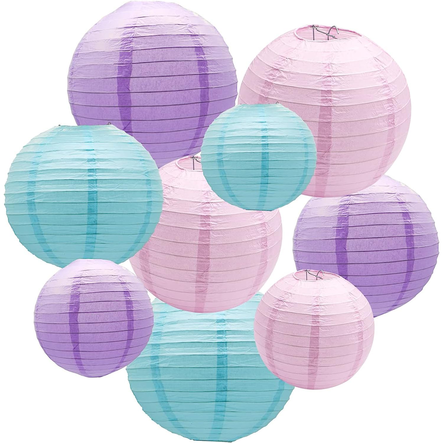 Lanternes en papier pour anniversaire de bébé et décoration de salle de mariage
