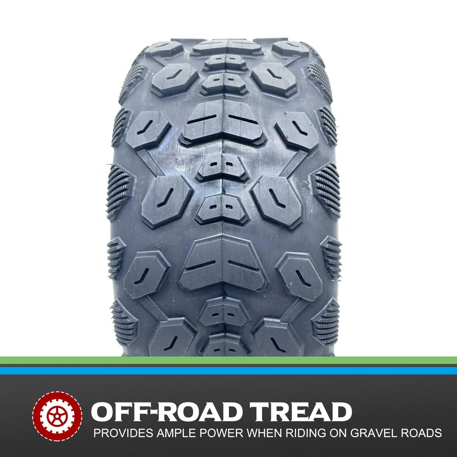 MZBZYU 125/60-7 Tubeless Scooter Tire Off-Road Tire Tread
