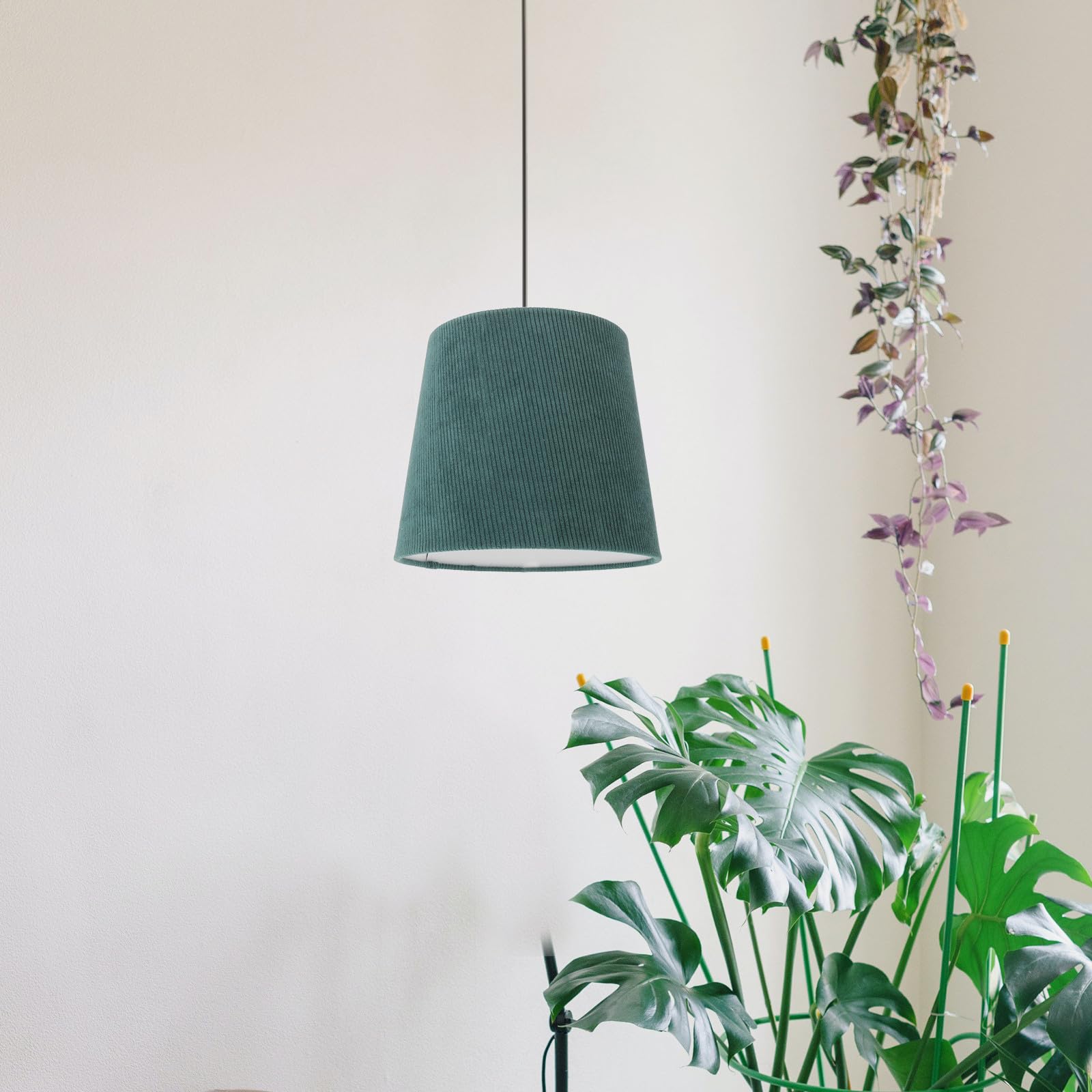 Paralume in tessuto per lampada da scrivania per camera da letto e soggiorno - 7,1" superiore x 9,1" inferiore x 7,9&; di altezza. Copertura in tessuto a tamburo per lampada da