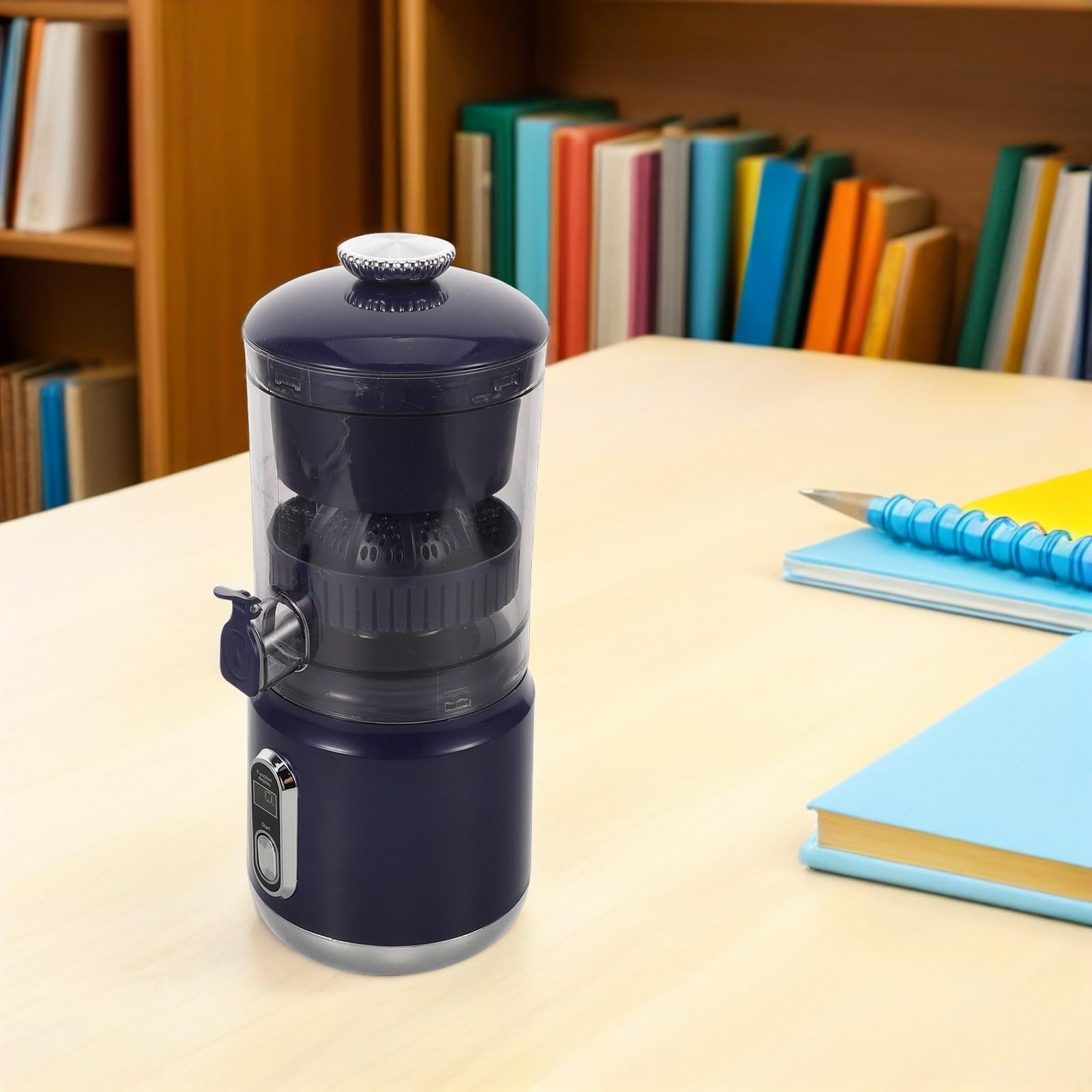 Exprimidor Eléctrico Portátil de Cítricos, Exprimidor de Jugo Eléctrico de Plástico, 600ml, 45 W, 110mm, para Frutas, Uso en Hogar y Oficina
