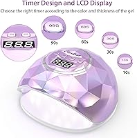 Vista 18 de Easkep Lámpara de uñas LED UV – Secador de uñas de 86 W, luz UV para uñas, protección de ojos, lámpara UV para uñas de gel, esmalte de uñas de gel