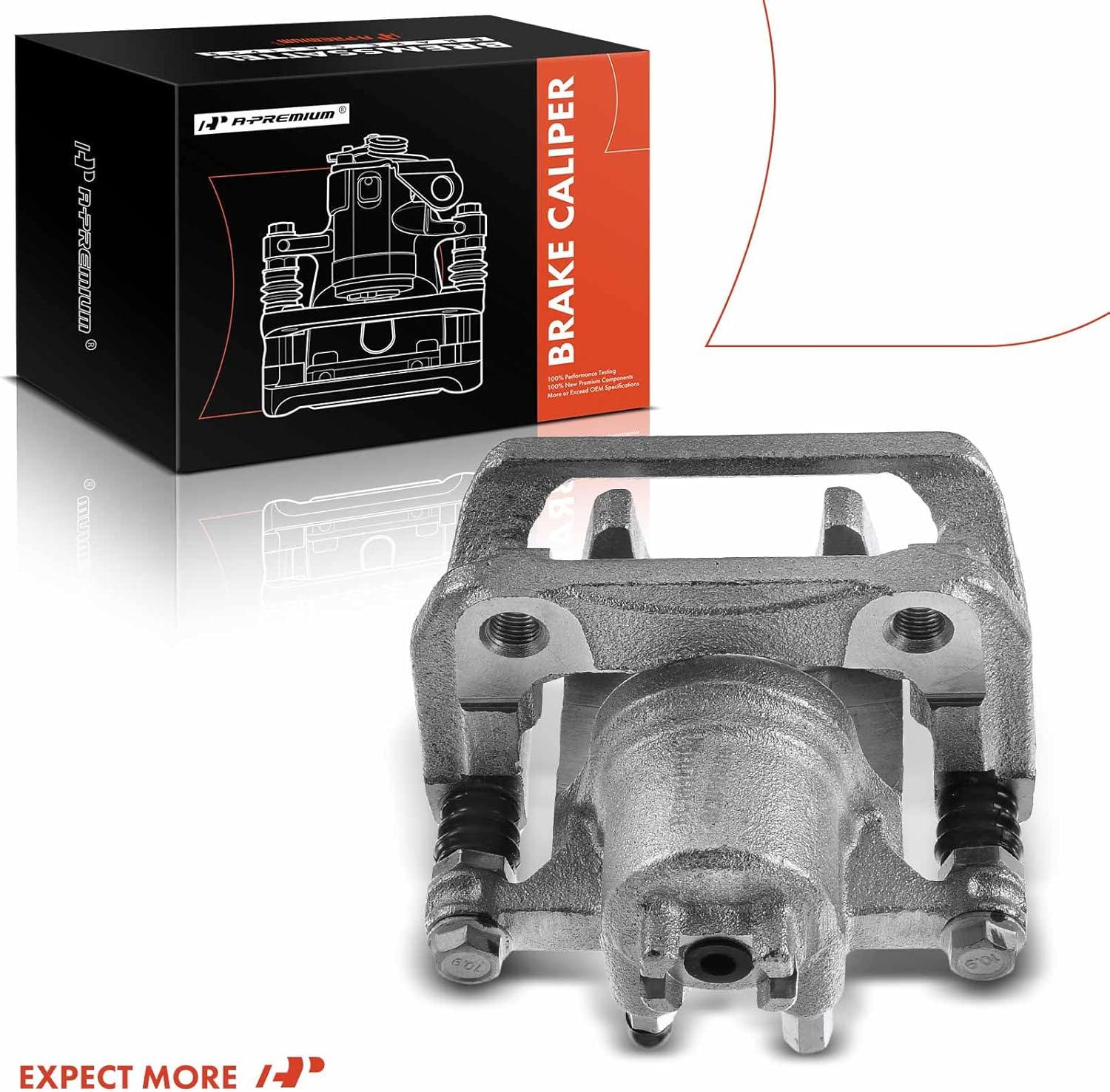 A-Premium Rear Left Disc Brake Caliper Assembly with Bracket Compatible with Honda and Acura Models - CR-V 2007-2016(07-11 Only fit Built in Japan), RDX 2013-2018, Crosstour 2012-2015