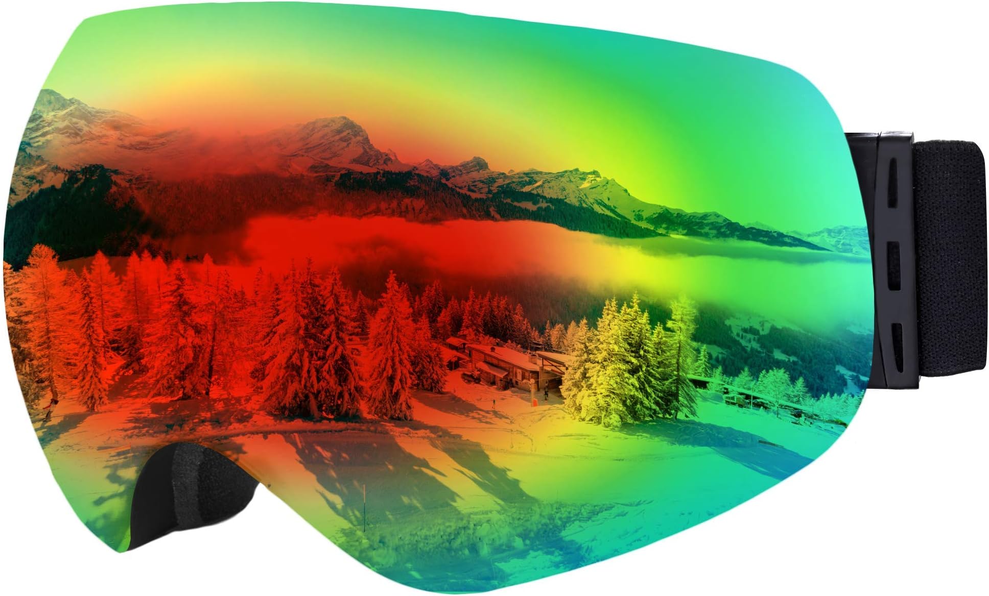 Tough Outdoors Ski & Snowboard Goggles - OTG Snow Glasses for Snowboarding & Outdoor Winter Sports - Fits Men, Women & Youth