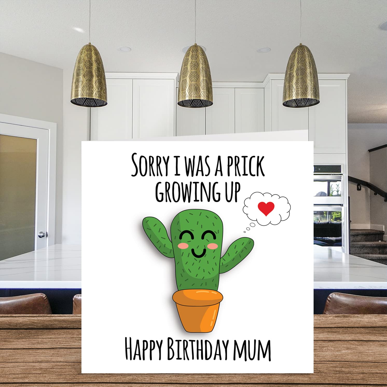 Cartes D'anniversaire Pour Maman – Pr*ck Growing Up – Carte D'anniversaire Amusante Pour Maman De La Part De Sa Fille, Fils, Cadeaux D'anniversaire Pour Mère, 145 Mm X 145 Mm, Cartes De