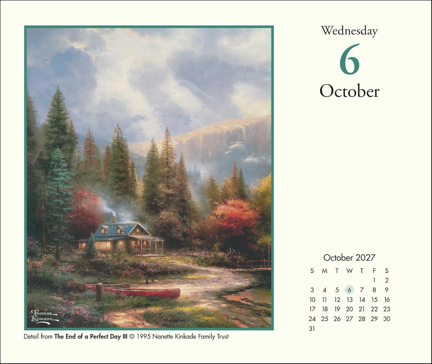 Thomas Kinkade Studios® 2027 Day-to-Day Calendar