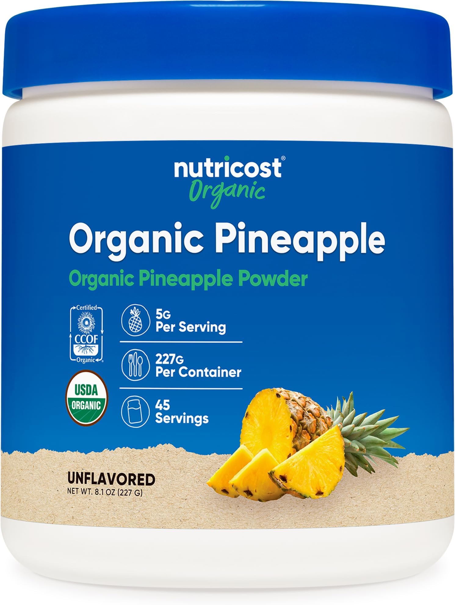 Organic Pineapple Powder (8 OZ) - USDA Certified Organic, Pineapple Juice Powder, Gluten Free