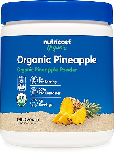 Nutricost Organic Pineapple Powder (8 OZ) - USDA Certified Organic,