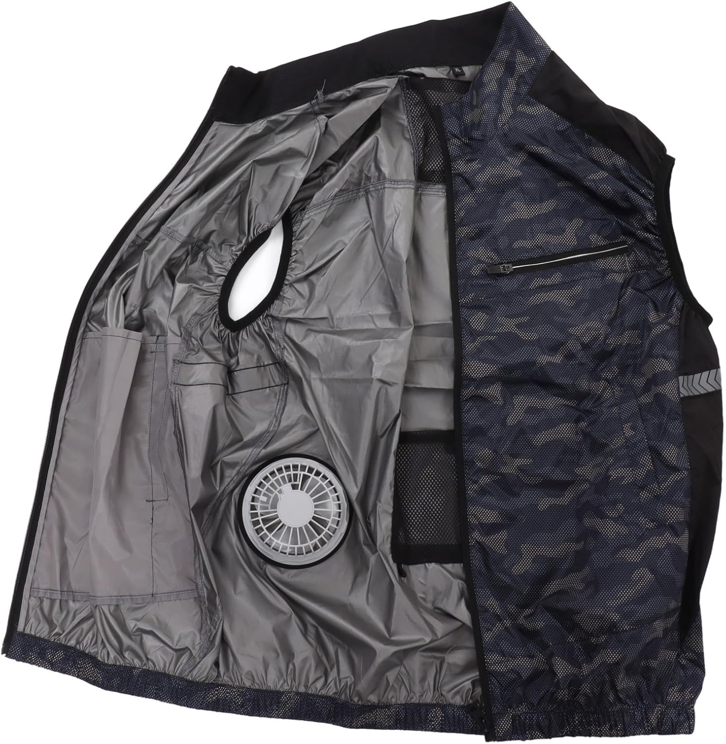 Cooling Fan Vest, Lightweight Air Conditioned Clothes XL, Heat Breathable Polyfiber - Detachable Fans for Outdoor Activities, Work, Hiking, Fishing (XL)