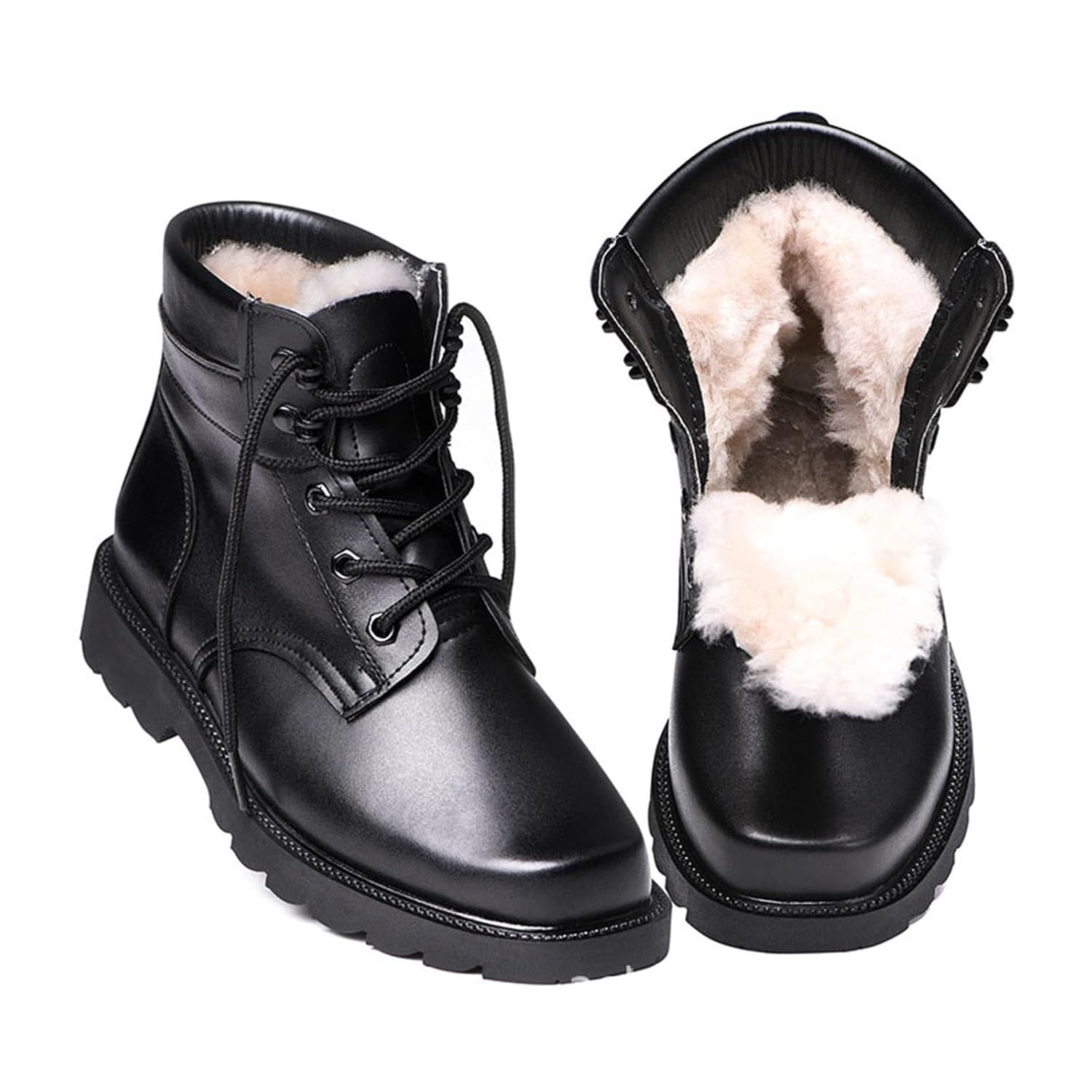 Bota Tática Militar Para Homem, Botas De Caminhada Para Homem Com Sola De Aço Forrada Com Pele Quente E Sola De Aço, Botas Militares Espessadas Com Atacadores Leves E Casuais(46…