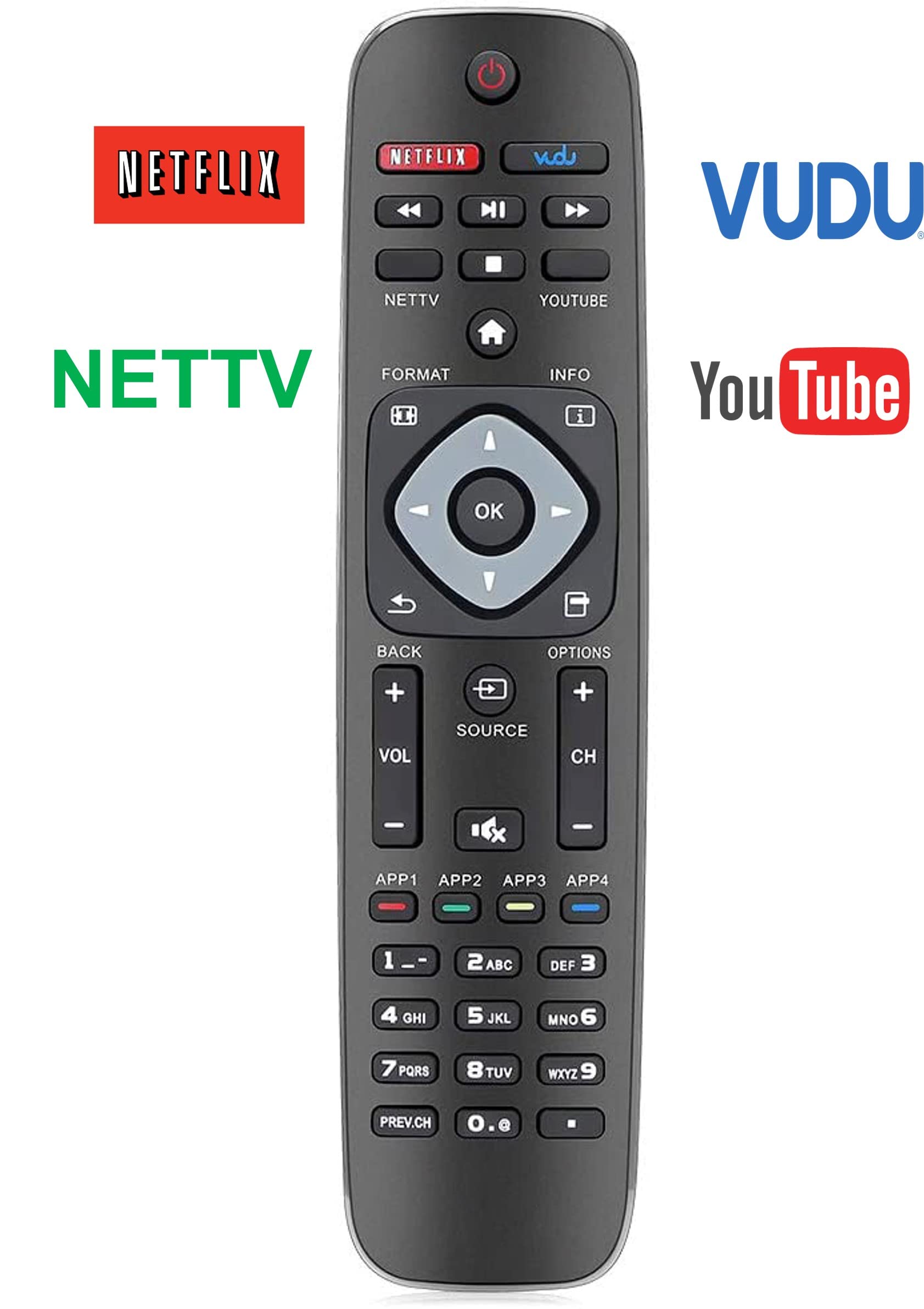 Télécommande Universelle Neuf Compatible Philips 32PFL5008 Series - Remplacement