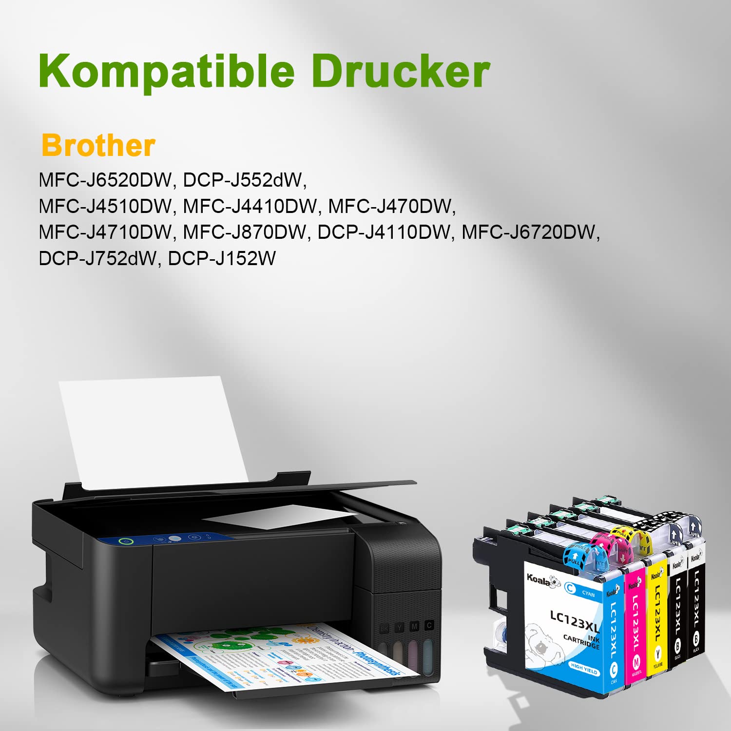 Cartucce Inchiostro Compatibili Brother LC123XL - Set 13 Pezzi, Alta Resa