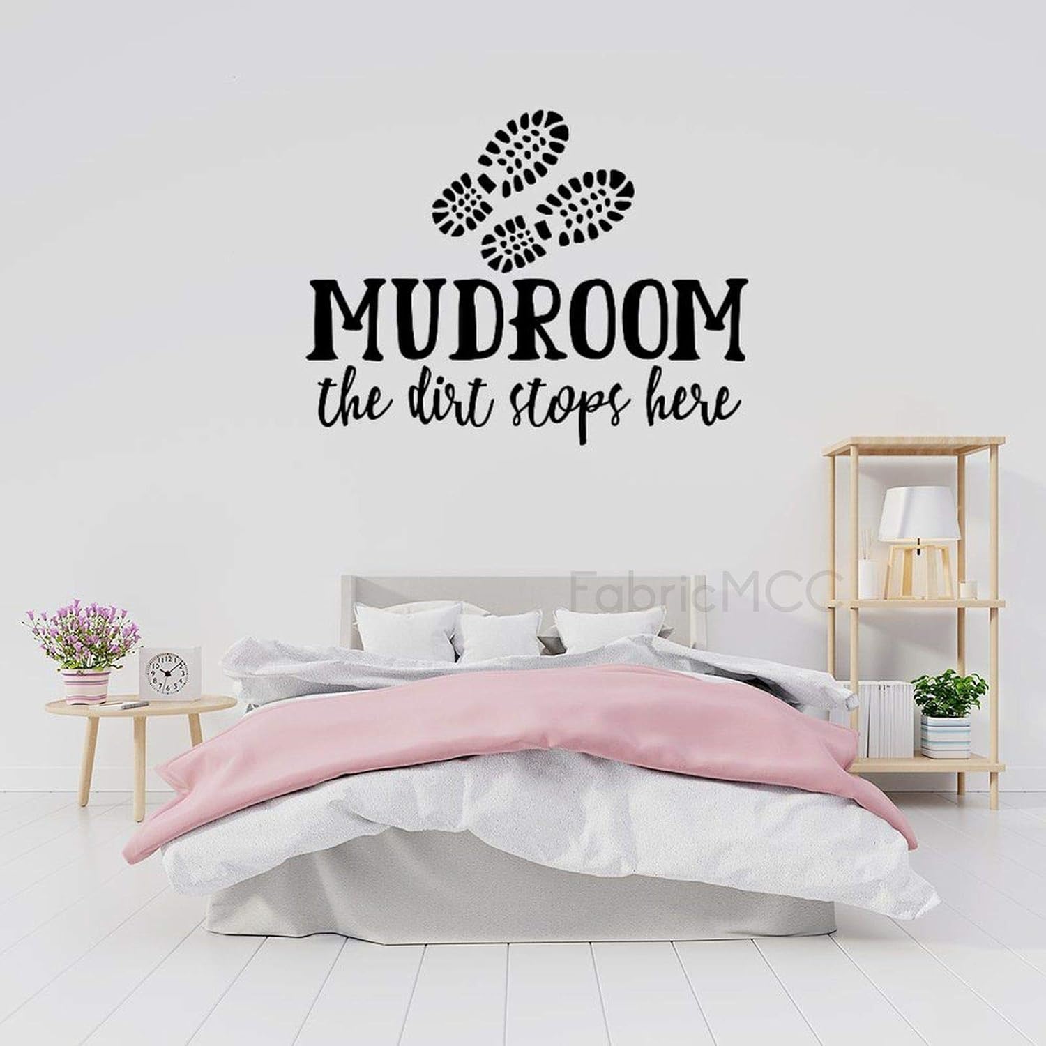 Mudroom The Dirt Stops Here Wall Stickers Decal for Home and Room Decoration