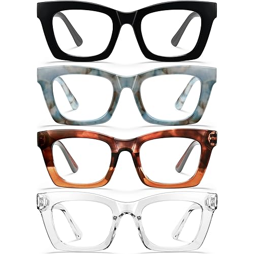 CCVOO 1.5 Oprah Style Reading Glasses for Women, Eyeglasses, Blue Light Readers for Women, Computer Eye Glasses