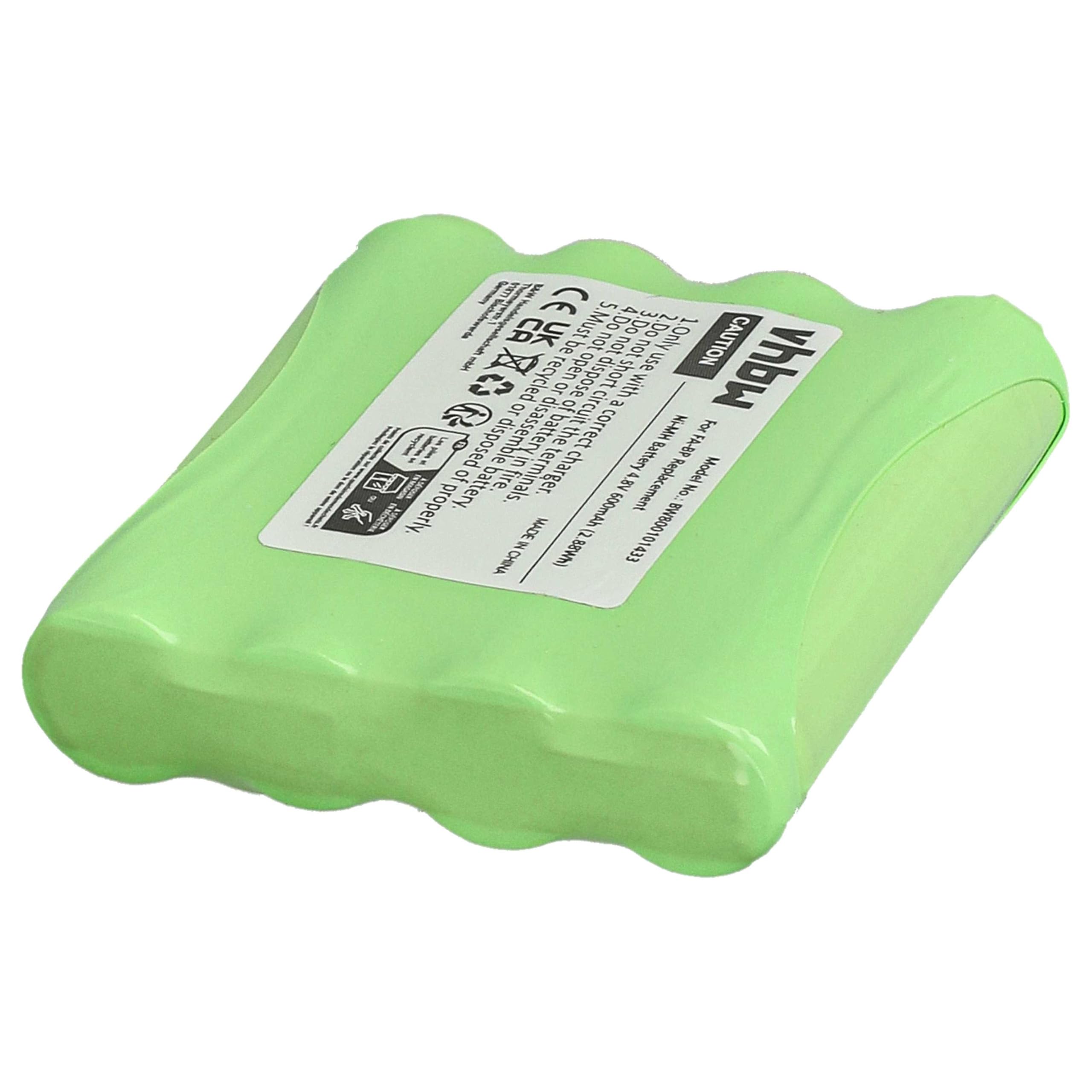 vhbw batteria compatibile con Audioline PMR Easy 012 radio (600mAh, 4,8V, NiMH)