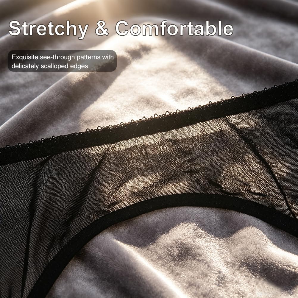 Lace Garter Belt Thong Set for Women Sexy Mesh thong and Leg Ring