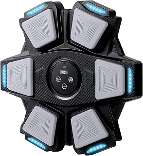 Music Boxing Machine,Bluetooth Punching Machine with Gloves,9 Modes & 9 Speeds, Noise-Reducing ABS Target, Smart Punch Counter, Voice Coach,Home Boxing Trainer for Adult Teen Kid