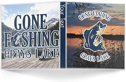 Miniatura 2 de Carpeta personalizada de 3 anillas Gone Fishing - 1 pulgada