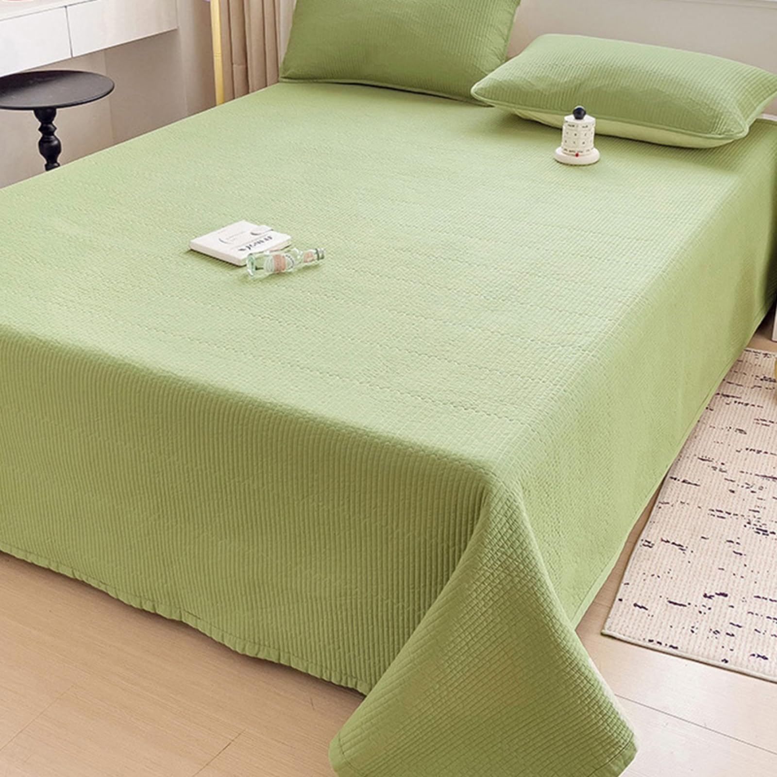 Trapunte super morbide e accoglienti, 250 x 230 cm, comodi copriletti in cotone lavato, set copriletto per tutte le stagioni per il massimo calore e stile