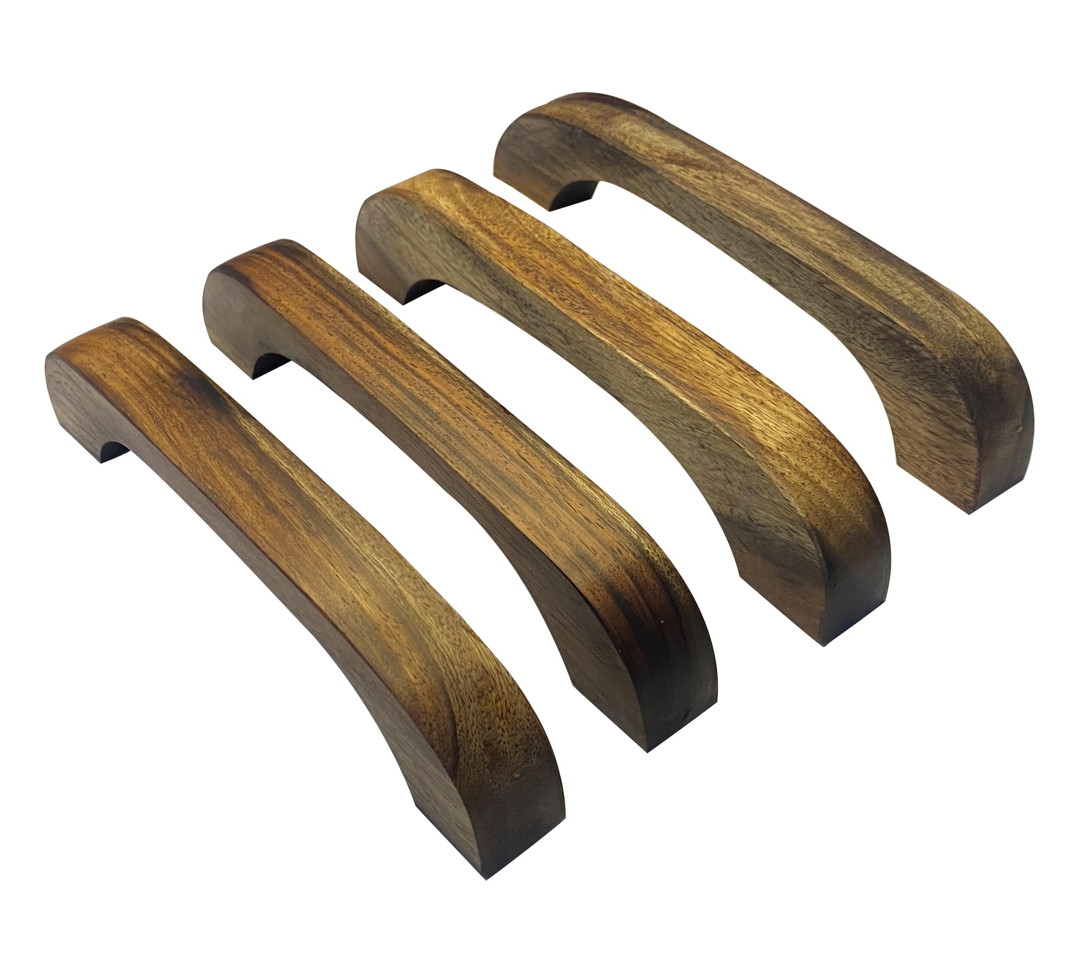 Zipwood WH-6 Wood Handle Pulls, Set of 4, Wooden Cabinet Door Handles, Brown Wooden Handle Drawer Pull for Living Room, Dining Room, Bedroom, Home Office, Kitchen, Bathroom Natural Polish (B0DBDT992V) Amazon Price History, Amazon Price Tracker