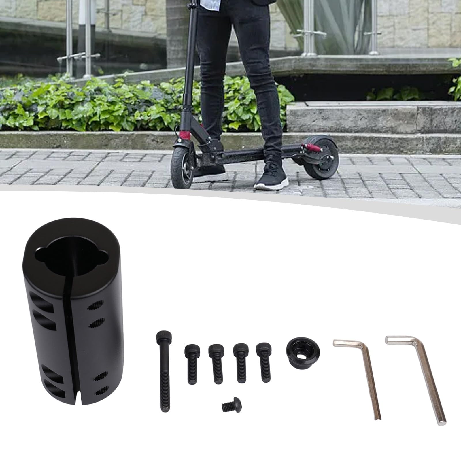 Pince pliable robuste pour trottinette électrique Ninebot Max, stabilisateur de tige en alliage d'aluminium, mécanisme de pliage lâche