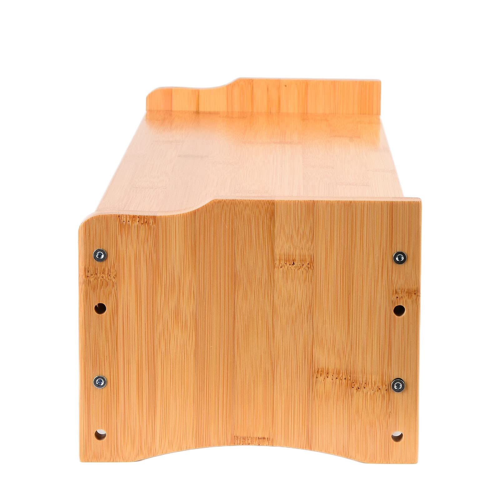 Cocoarm Supporto per Monitor Supporto per Monitor per Computer in Bambù con 3 Cassetti e Backplane 52 X 19 X 15 Cm Rialzo per Laptop Rialzato per Home Office Organizer da Scrivania per Studio (Con