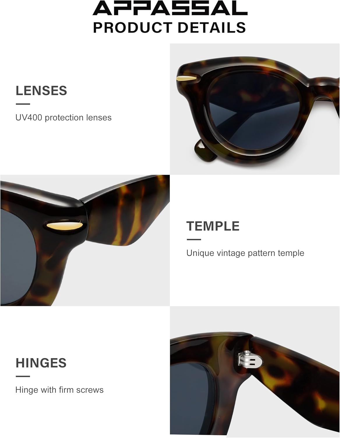 Cute Round Sunglasses for Women Men Trendy Chunky Thick Inflated Shades AP3695 - Image 3