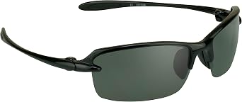 Polarized Sunglasses with premium TAC Polarized lenses and ultra light half frames. Asian Fit. Free Microfiber Cleaning Case Included.