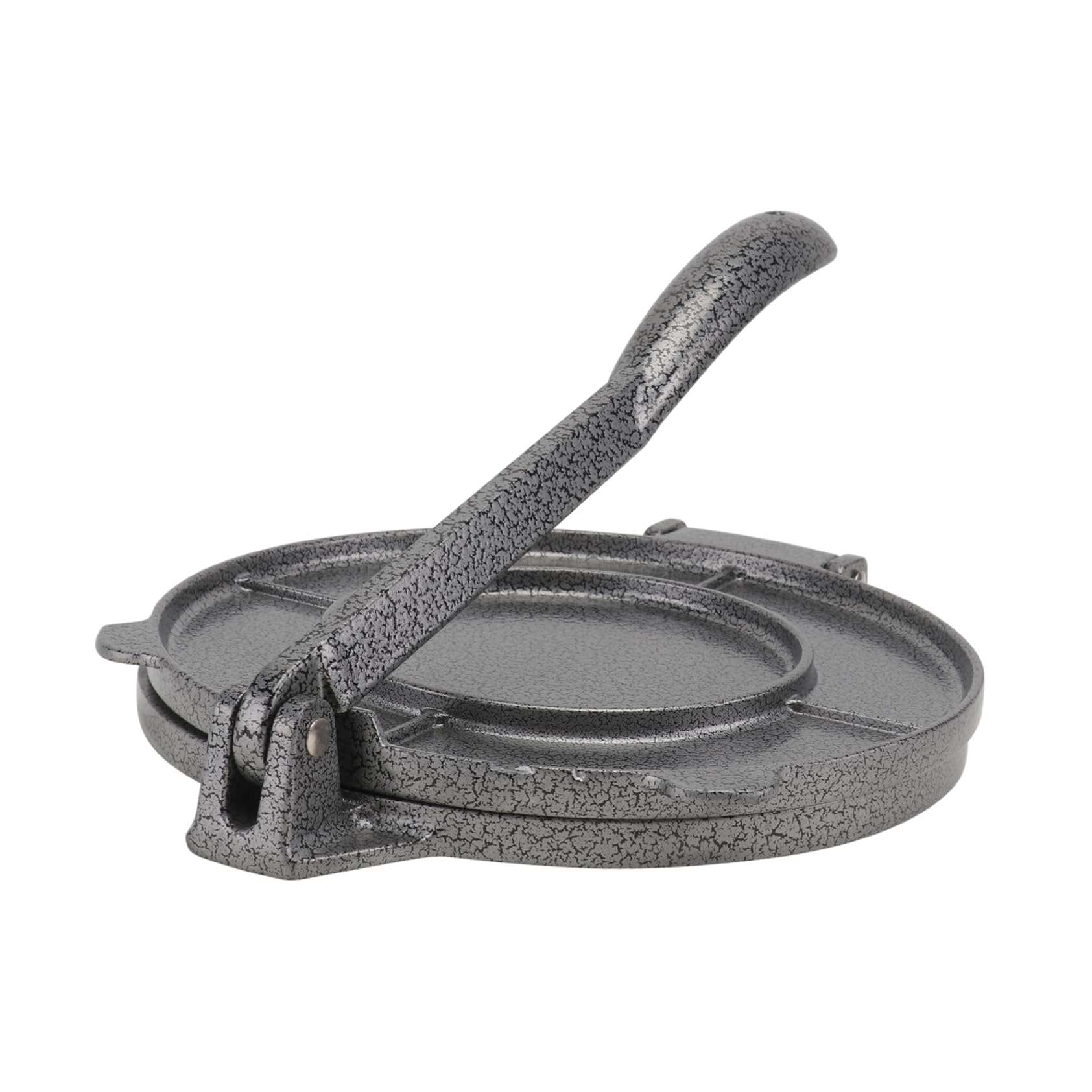 Garneck Aluminum Tortilla Press Round Shape Maker for Corn and Flour Tortillas Silver Manufacturing Tool for Easy Shaping of Dumplings Empanadas and More