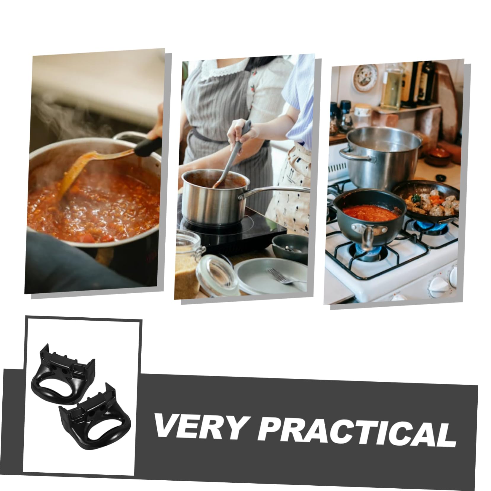 Gatuida 10piezas Mango De Repuesto para Olla y Sartén Compatible Utensilios De Cocina Diseño Ergonómico y Práctico para Cocinas Modernas