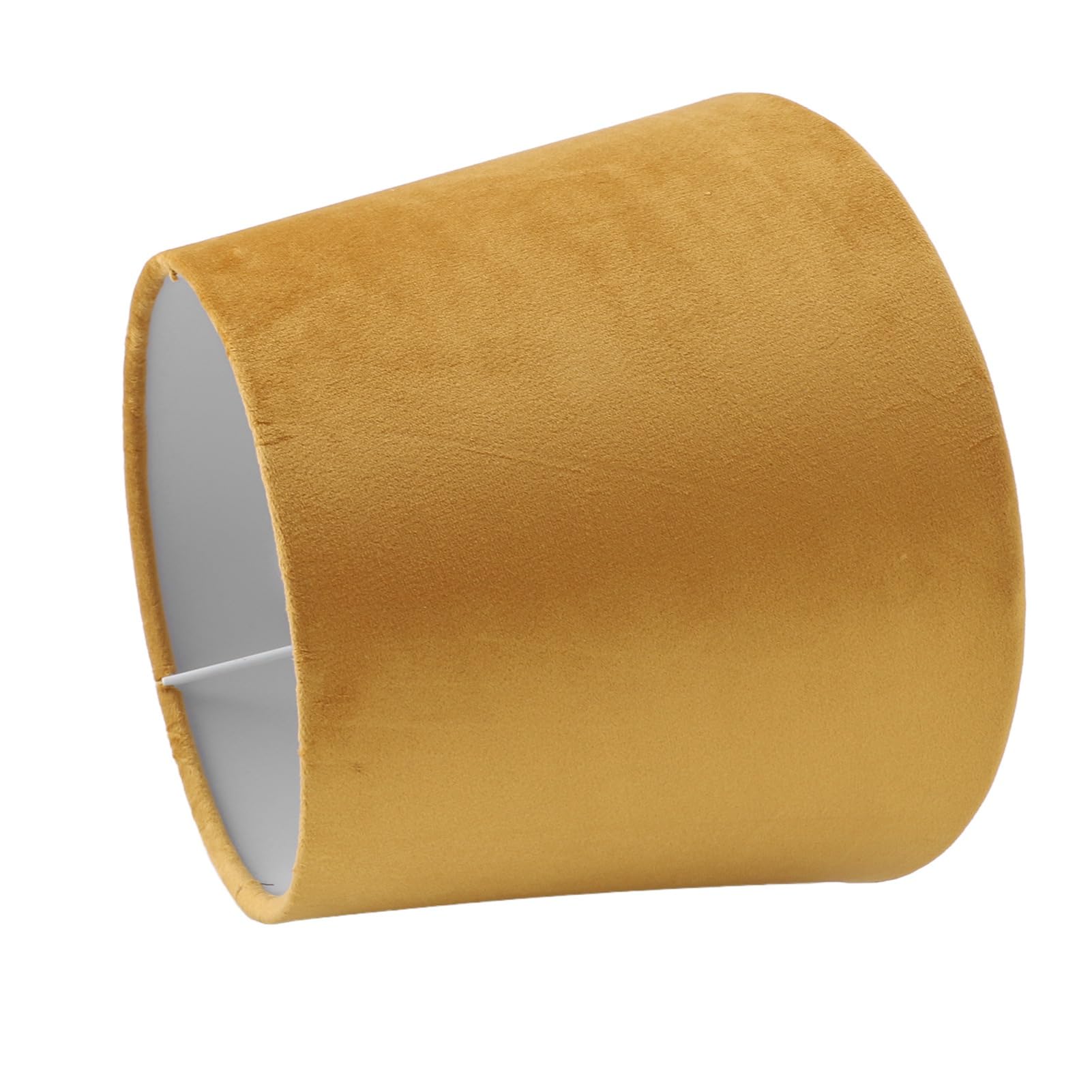 Omabeta Luxuriöser Konischer Lampenschirm aus Samt für Tisch-Stehlampen, Praktische Dekorative Lampenabdeckung für Hotel-Schlafzimmer-Club, E27-E14-Lampenschirm (Gold)