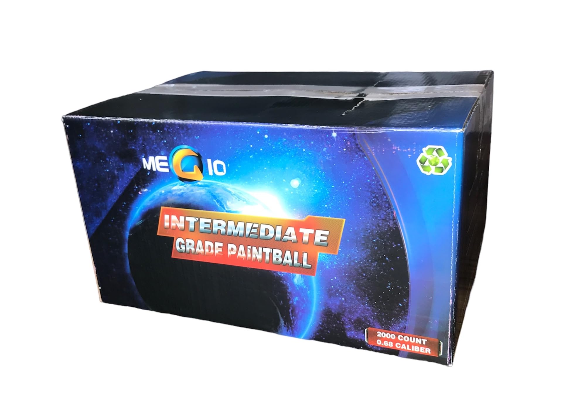 MEGIO Paintball Boya Topları PEG içerikli Turuncu 0,68 CAL Profosyonel (Standart, Kutu, 2000)