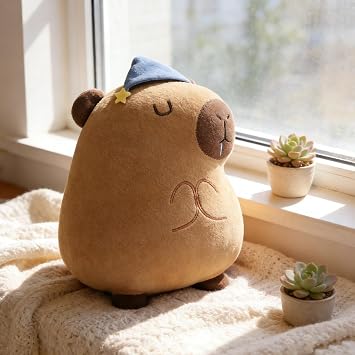 Cute Animal Plush Pillow with Hand Pocket - 3 in 1 Soft Stuffed Nap Pillow & Seat Cushion, with a Blanket, for Friends
