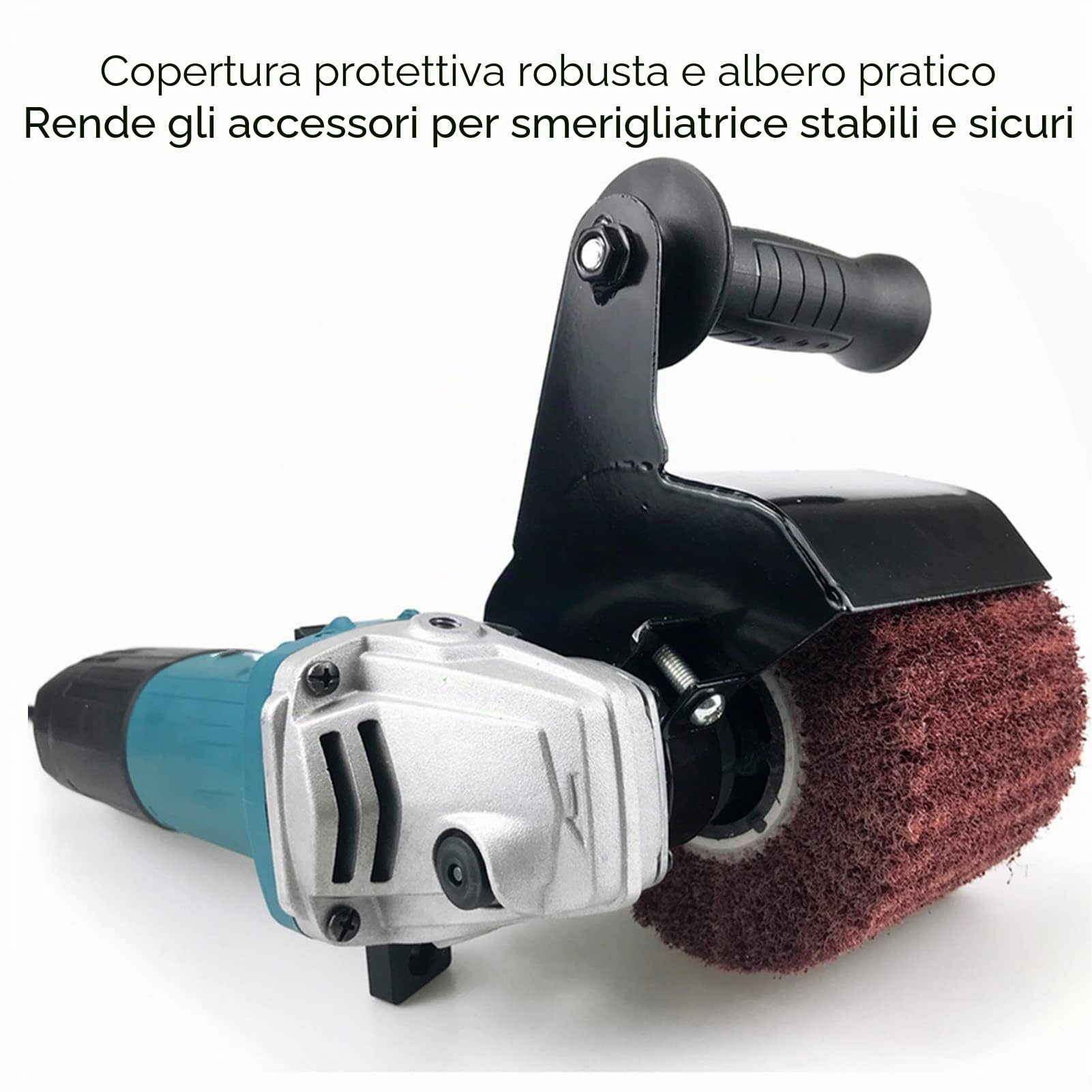 Smerigliatrice Angolare Multifunzione per Lucidatura, Kit Lucidatrice per Levigatrice Elettrica Attacco per Smerigliatrice Angolare Adatto per Metallo, Acciaio Inossidabile, Plastica, Legno, M10