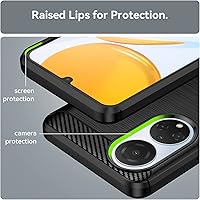 Vista 2 de Compatible con Honor X7, ajuste delgado, protección contra caídas de grado militar, híbrida, a prueba de golpes, resistente, funda protectora