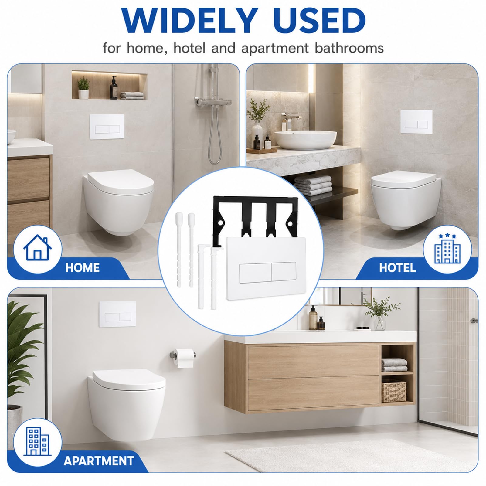 Wc Drückerplatte,Drückerplatte Wc Geberit,Kompatibel Mit Geberit Sigma Up300 & Up320 Serien Betätigungsplatten,Mit Spülhebel-Set Und Einbaurahmen