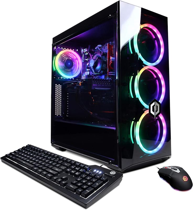 CyberpowerPC Gamer Xtreme VR Gaming PC, Intel i5-10400F 2.9GHz, GeForce GTX 1660 Super 6GB, 8GB DDR4, 500GB NVMe SSD, WiFi Ready y Win 10 Home (GXiVR8060A9)