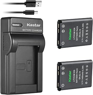 Kastar Battery (X2) & Slim USB Charger for EN-EL10 MH-63 and Coolpix S60, S80, S200, S210, S220, S230, S500, S510, S520, S570, S600, S700, S3000, S4000, S5100 + More Camera