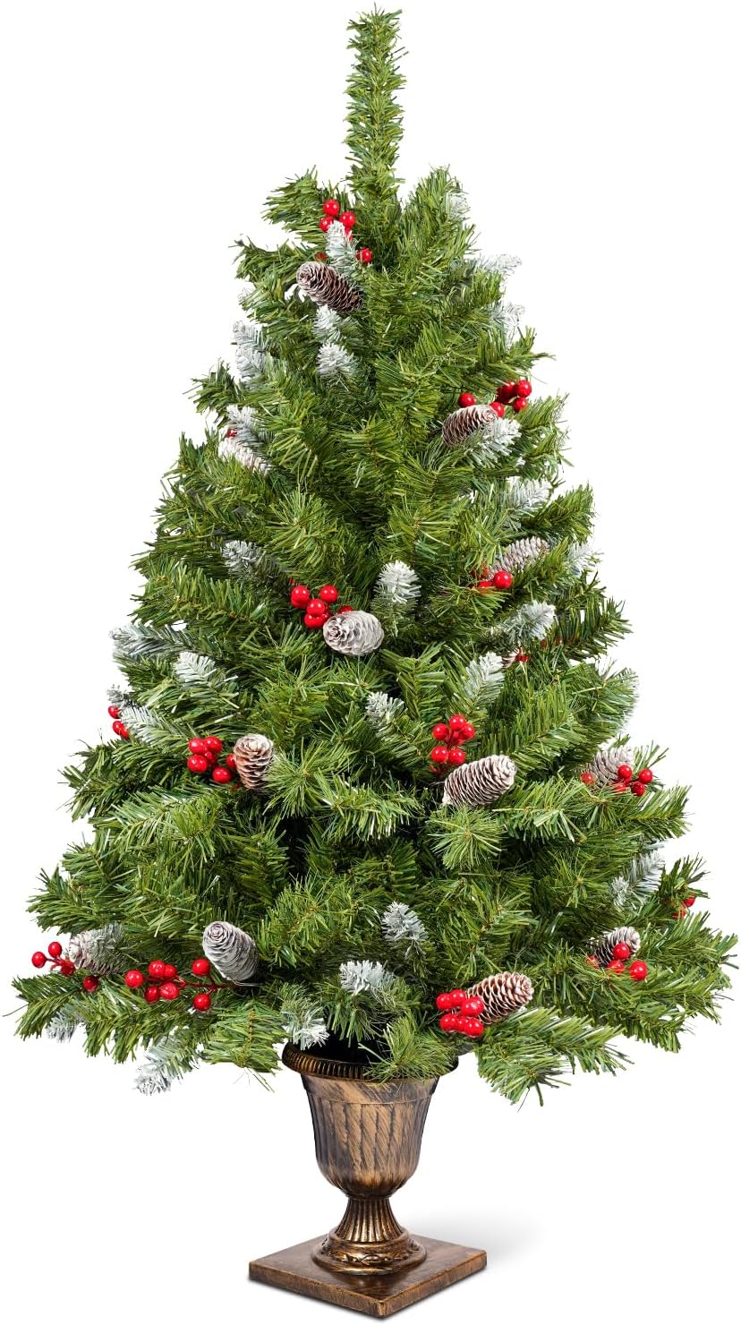 4ft Christmas Tree, Artificial Xmas Trees with 300 Branch Tips, Pine