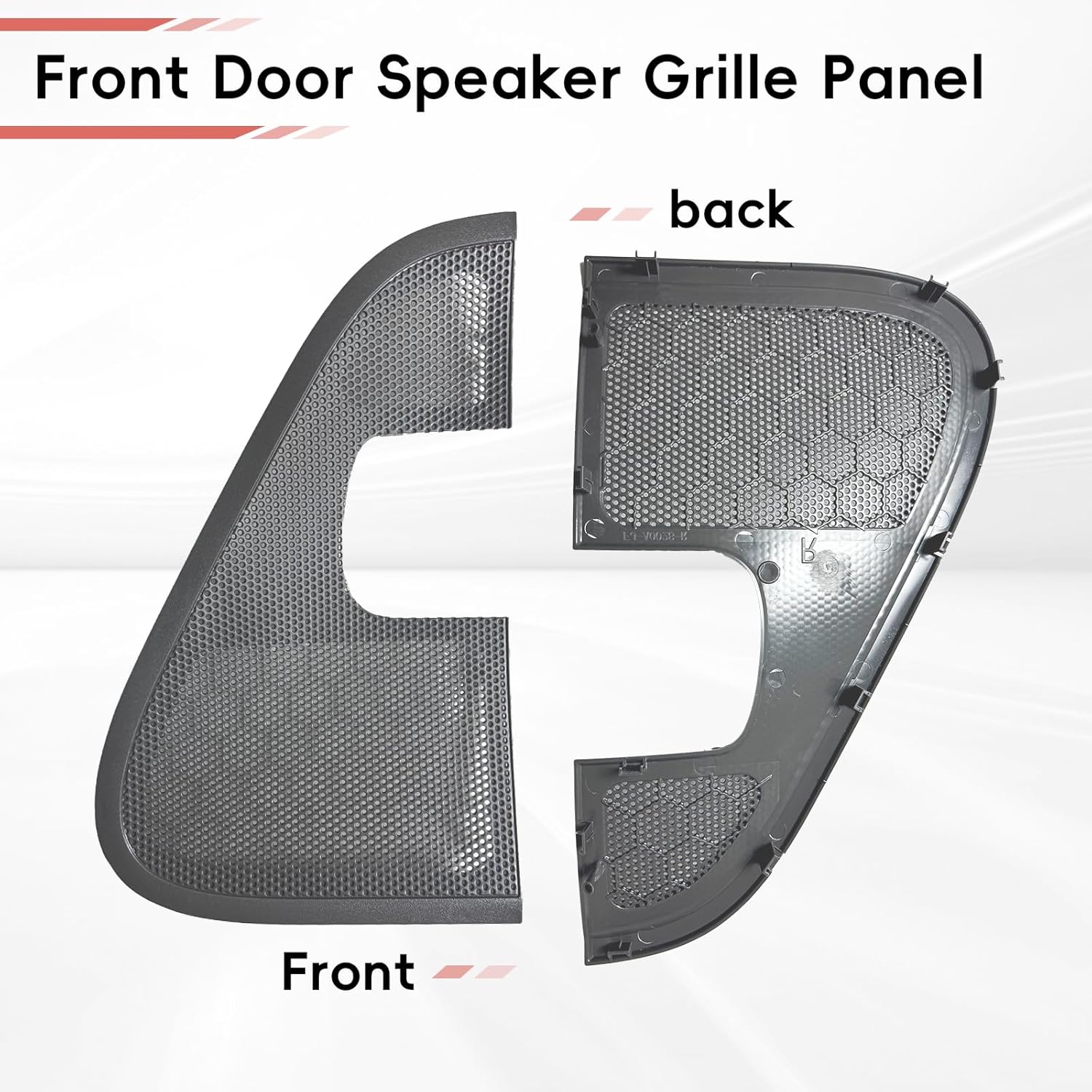 Door Speaker Grille Panel Cover Compatible with 2004-2008 Ford F150 Replacement 5L3Z-18979-BAA 5L3Z-18978-BAA