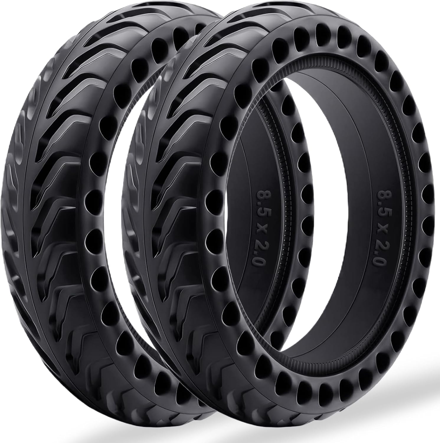 2-Pack 50/75-6.1 Scooter Tires Tubeless, Upgrade Your Scooter with 8.5x2.0 Airless TIres, 8 1/2 x2 Replacement Tyres Compatible with Gotrax GXL V2/XR/APEX, Hiboy S2, Xiaomi 3/3 Lite/M365
