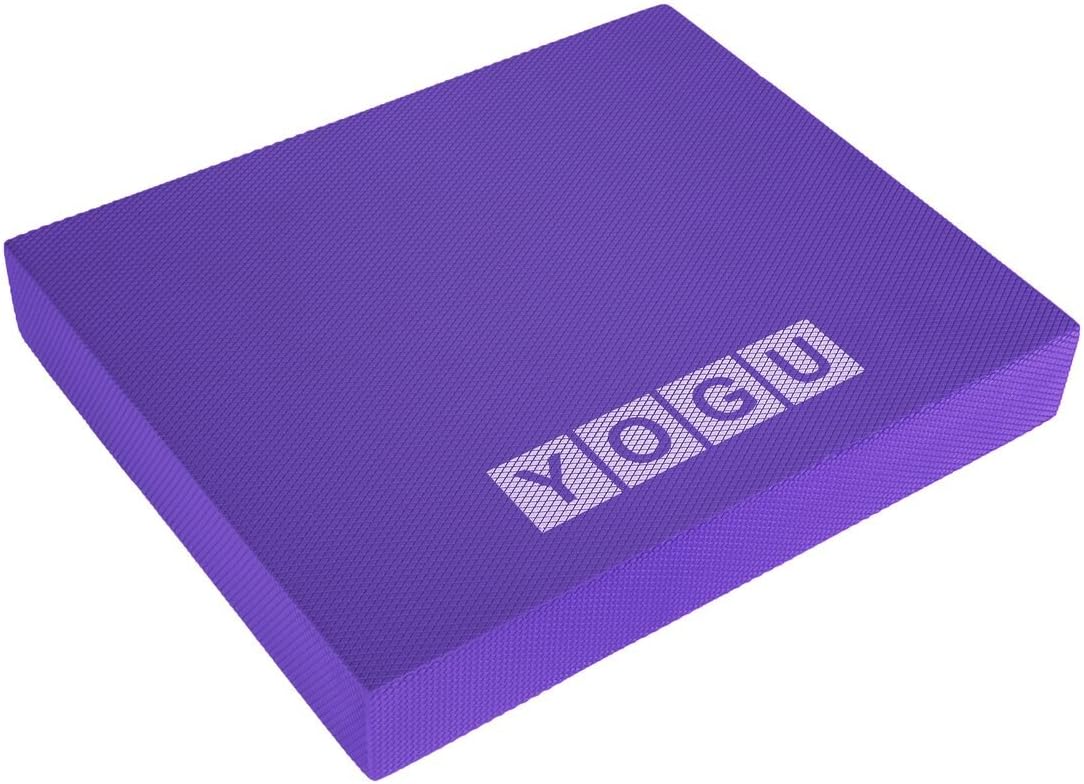 Balance Foam Pad with Tear-Resistant EVA Foam, Sweat Proof Stability Foam Trainer Cushion, Balancing Stabilization Pads for Core Workout, Yoga, Knee Rehab, Fitness Training & More