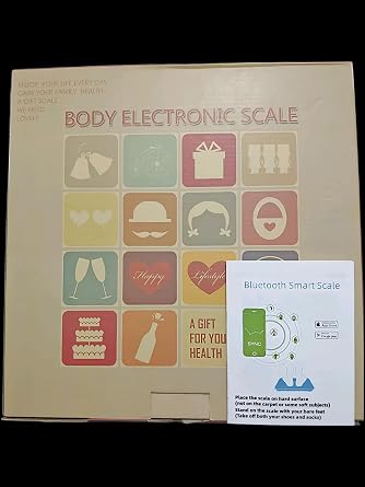 Smart Bathroom Scales Body Weight & Fat, Bluetooth Digital BMI Scale | Body composition tracking via iOS/Android app: BMI, muscle mass & bone; syncs over Bluetooth automatically.