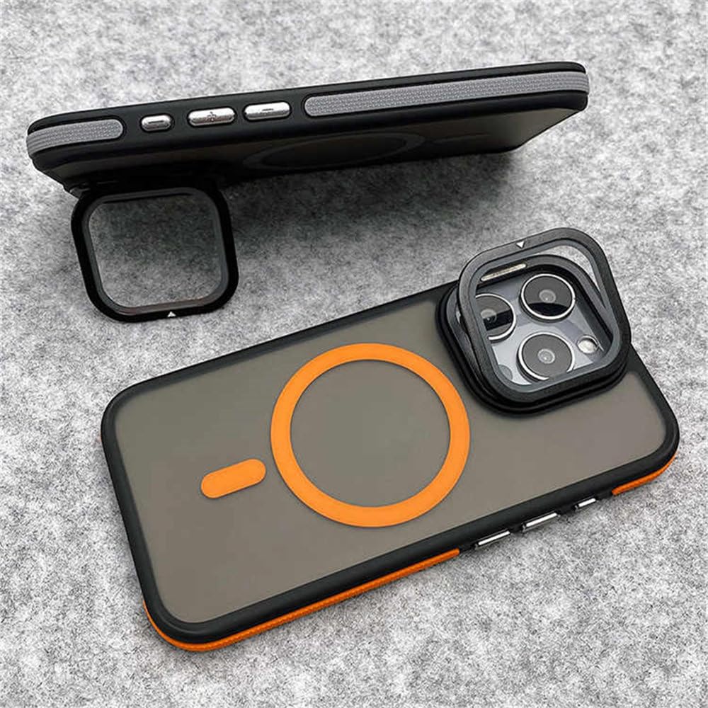 Obudowa magnetyczna z obiektywem szklanym i ochroną aparatu do iPhone'a 15 11 12 13 14 16 Pro Max Plus, matowa, przezroczysta, granatowa, do iPhone'a 16 Plus